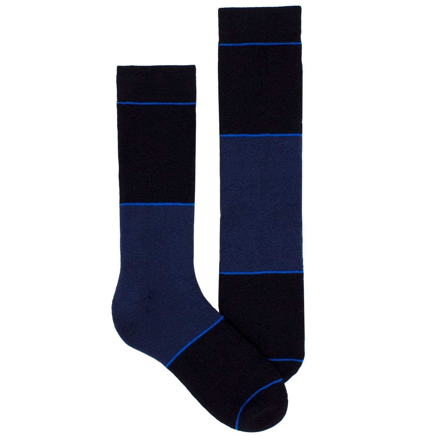 Athletic Stripe Crew Socks col. Blue