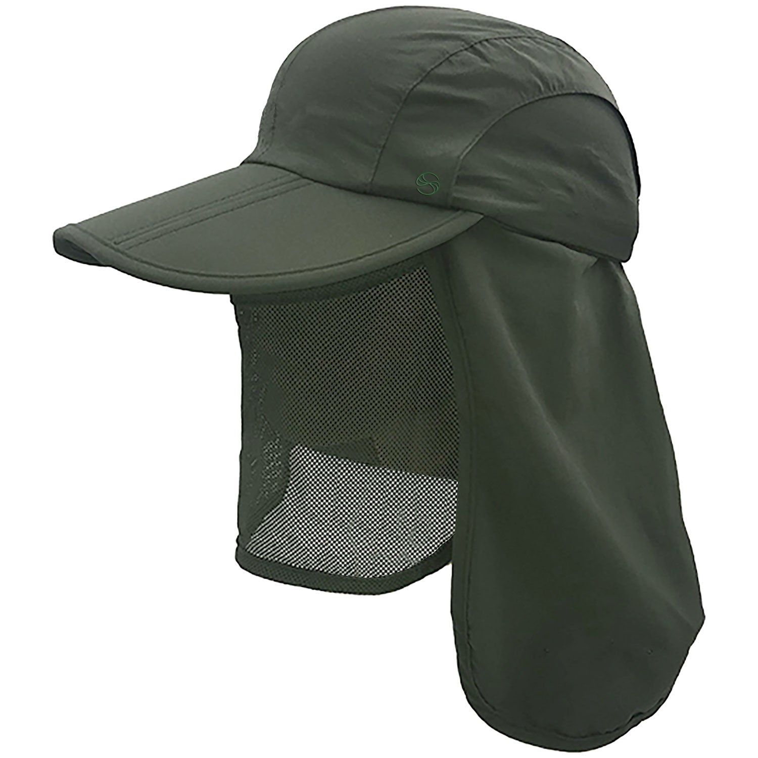 Mens Ear Flap Sun Protection Hat Neck Cover Baseball Cap Visor