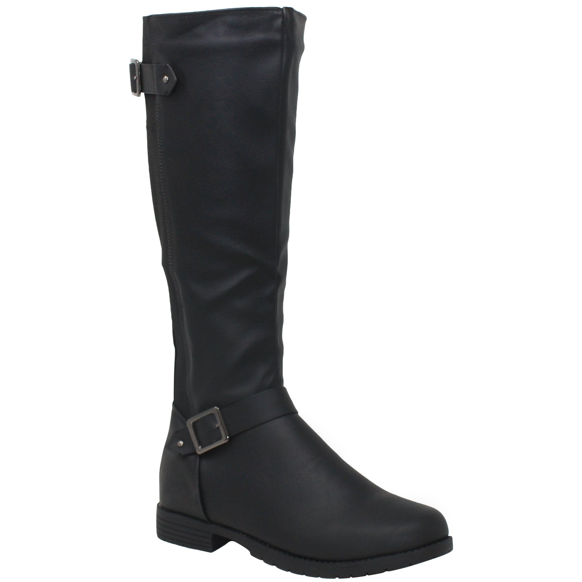 Knee high boots with straps hotsell