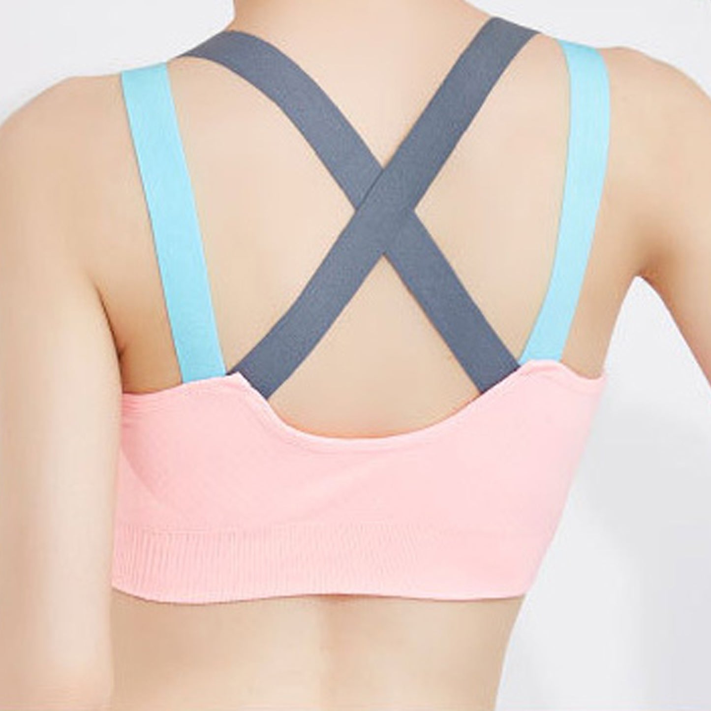 Hakko Sprint pink zipped sports bra