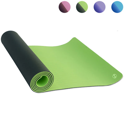 Two Tone 1/4 Inch Yoga Mat